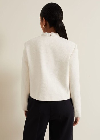 Phase Eight Petite Ripley Boucle Jackets White Canada | WYTFMI-678